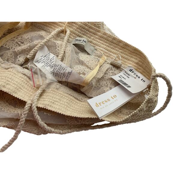 Dress To Cream Polyamide Lace Tunic Size S - Picture 4 of 4